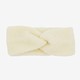 Dames teddy hoofdband beige