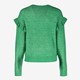 Dames trui met ruches groen