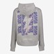 Dames hoodie grijs met backprint