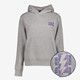 Dames hoodie grijs met backprint