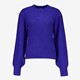 Gebreide dames trui donkerblauw