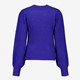 Gebreide dames trui donkerblauw