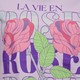 Dames T-shirt paars met rozen