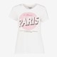 Dames T-shirt met tekstopdruk wit