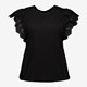 TwoDay dames top zwart met vlindermouwen