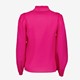 Dames blouse met ruches roze