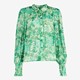 Dames blouse groen met print