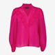 Dames blouse met ruches roze