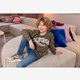 Unsigned jongens sweater groen