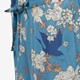 Dames pantalon blauw met print