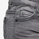 Jongens denim short grijs