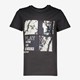 Jongens T-shirt zwart met skater