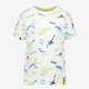 Jongens T-shirt wit met dino