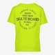Jongens T-shirt geel met backprint