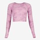 Osaga cropped dames sportshirt roze