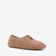 Thu!s dames teddy pantoffels bruin