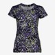 Dames sport T-shirt zwart met stippenprint