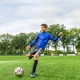 Kinder voetbal pully blauw