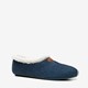 Gevoerde dames pantoffels blauw