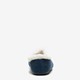 Gevoerde dames pantoffels blauw