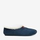 Gevoerde dames pantoffels blauw