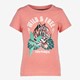TwoDay meisjes T-shirt roze met tijgerkop