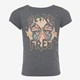 TwoDay meisjes T-shirt zwart met vlinderopdruk