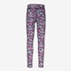 Meisjes sportlegging zwart met bloemenprint