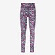 Meisjes sportlegging zwart met bloemenprint
