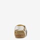 Leren meisjes sandalen met stippen zilver