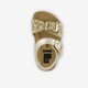 Leren meisjes sandalen met glitter goud