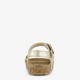 Leren meisjes sandalen met glitter goud