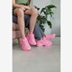 Meisjes dad sneakers roze