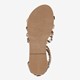 Meisjes sandalen goud zebraprint