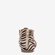 Meisjes sandalen goud zebraprint