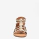 Meisjes sandalen goud zebraprint