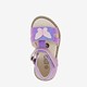 Leren meisjes sandalen metallic paars
