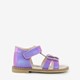 Leren meisjes sandalen metallic paars