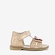Leren meisjes sandalen metallic roze