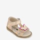 Leren meisjes sandalen metallic roze