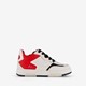 Leren jongens sneakers wit rood