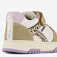 Leren meisjes sneakers beige lila