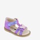 Leren meisjes sandalen metallic paars