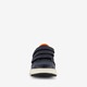 Leren jongens sneakers blauw oranje
