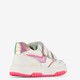 Leren meisjes sneakers wit roze