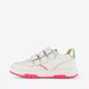 Leren meisjes sneakers wit roze