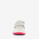 Leren meisjes sneakers wit roze