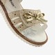 Meisjes sandalen met stippen goud