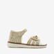 Meisjes sandalen met stippen goud