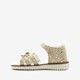 Meisjes sandalen met stippen goud
